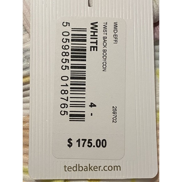 F. Ted Baker Dress Size 4 Or 10 Sleeveless High Neck NWT $175 - Picture 8 of 8